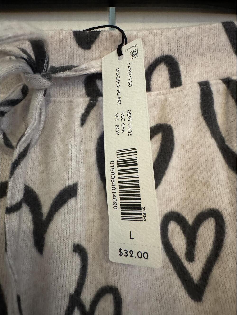 NWT - Jasmine + Ginger Sleep Shorts Hearts Large - Picture 3 of 5